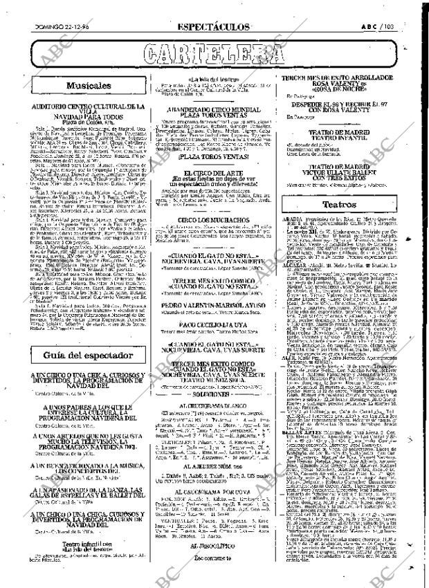 ABC MADRID 22-12-1996 página 103