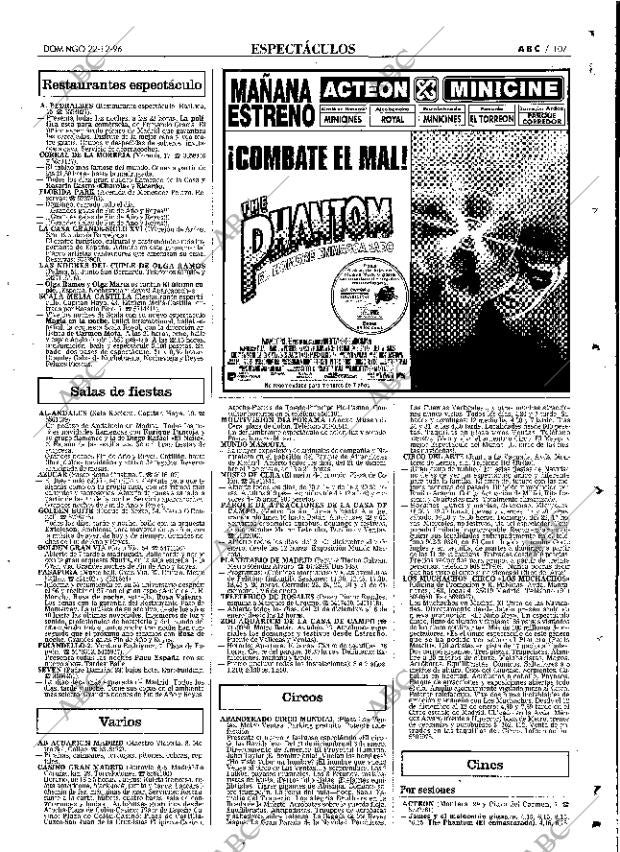 ABC MADRID 22-12-1996 página 107