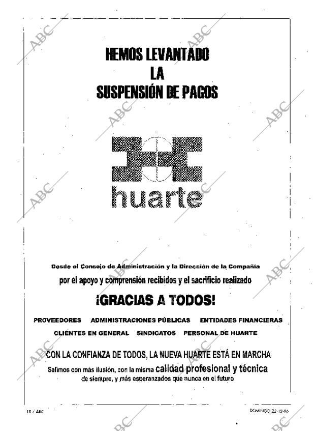 ABC MADRID 22-12-1996 página 18