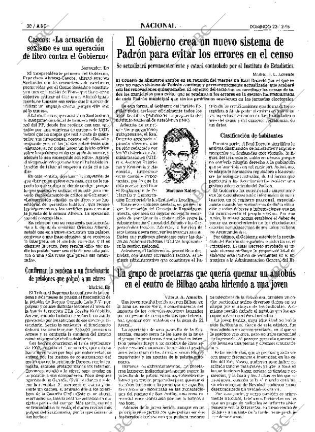 ABC MADRID 22-12-1996 página 30