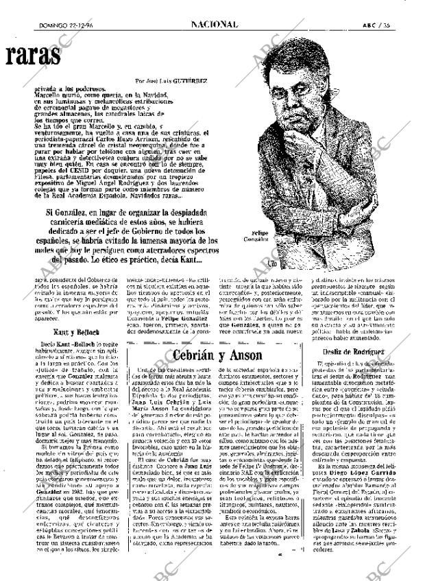 ABC MADRID 22-12-1996 página 35