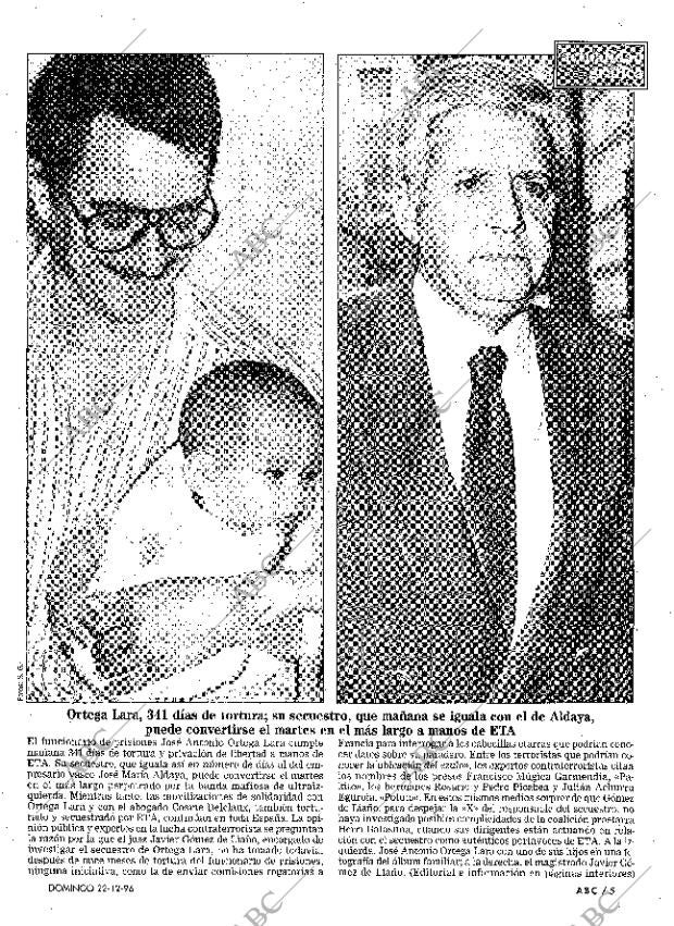 ABC MADRID 22-12-1996 página 5