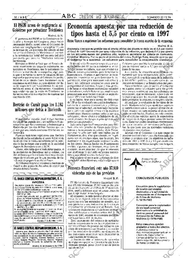 ABC MADRID 22-12-1996 página 50