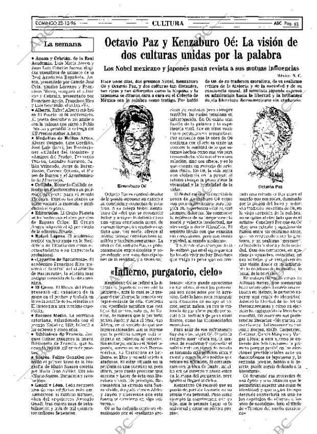 ABC MADRID 22-12-1996 página 63