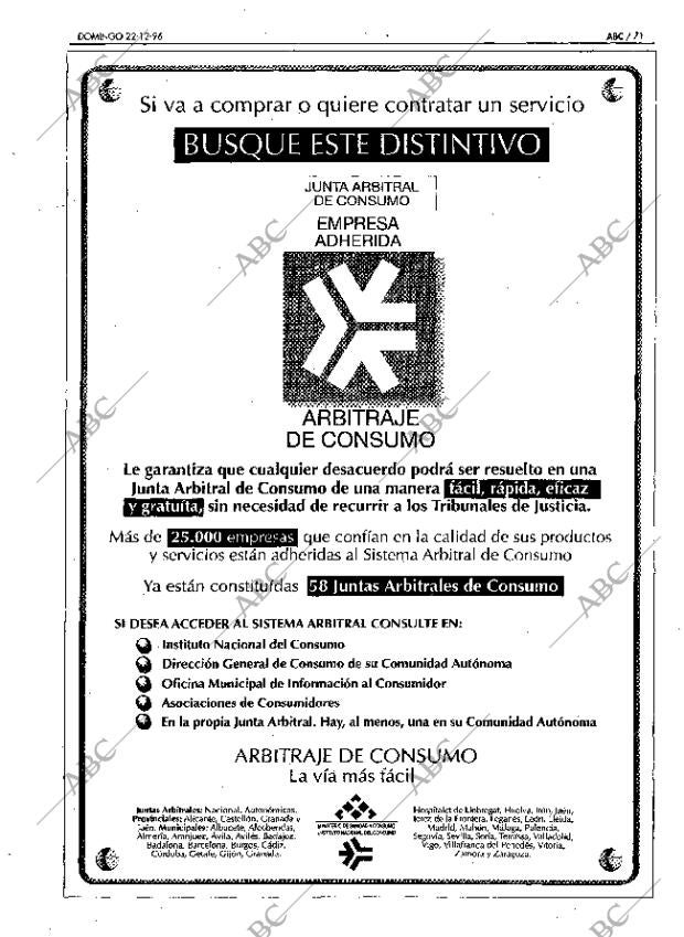 ABC MADRID 22-12-1996 página 71