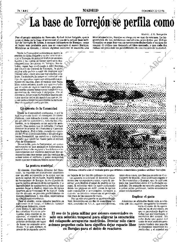 ABC MADRID 22-12-1996 página 74