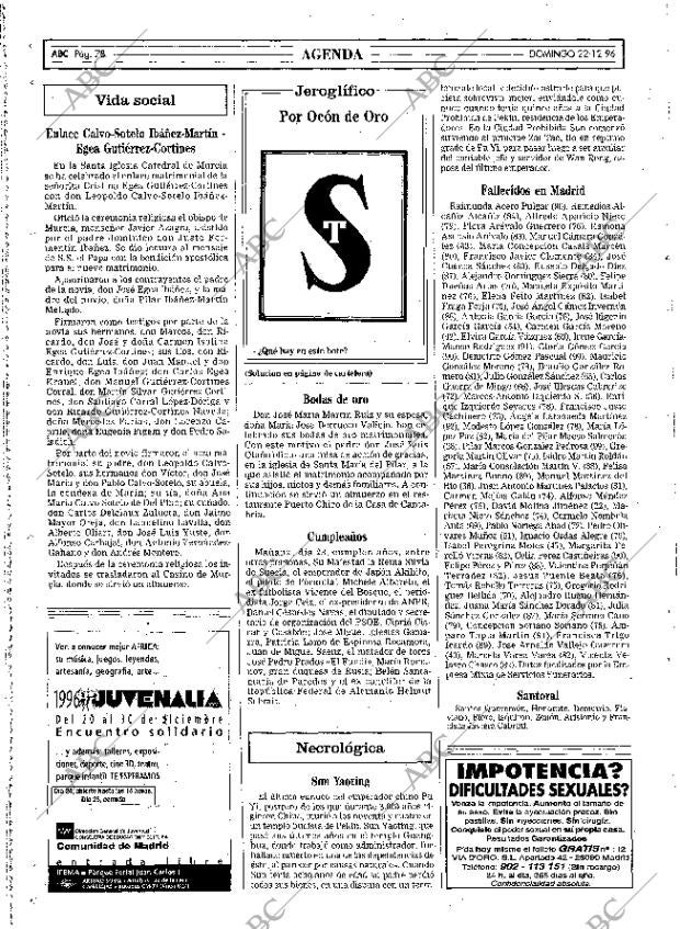 ABC MADRID 22-12-1996 página 78