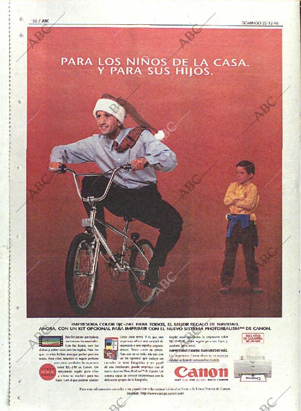 ABC MADRID 22-12-1996 página 88