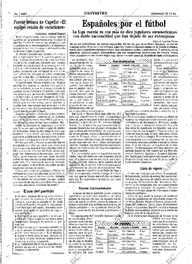 ABC MADRID 22-12-1996 página 94