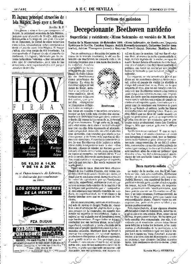 ABC SEVILLA 22-12-1996 página 64