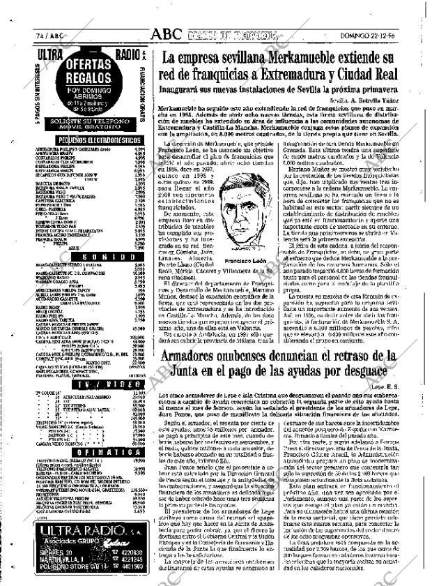 ABC SEVILLA 22-12-1996 página 74
