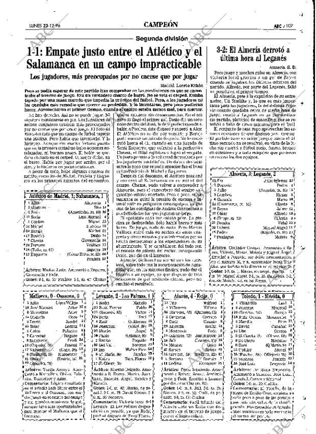 ABC MADRID 23-12-1996 página 107