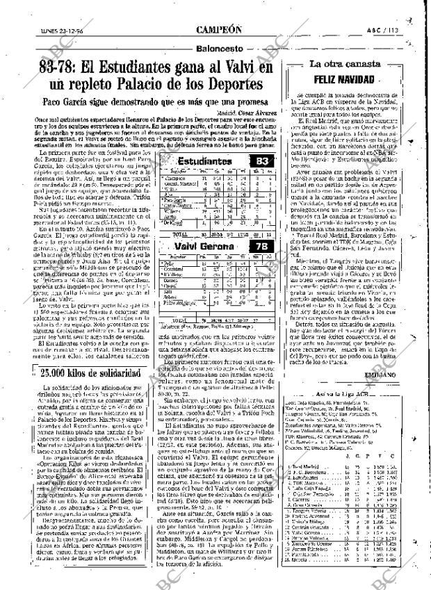 ABC MADRID 23-12-1996 página 113