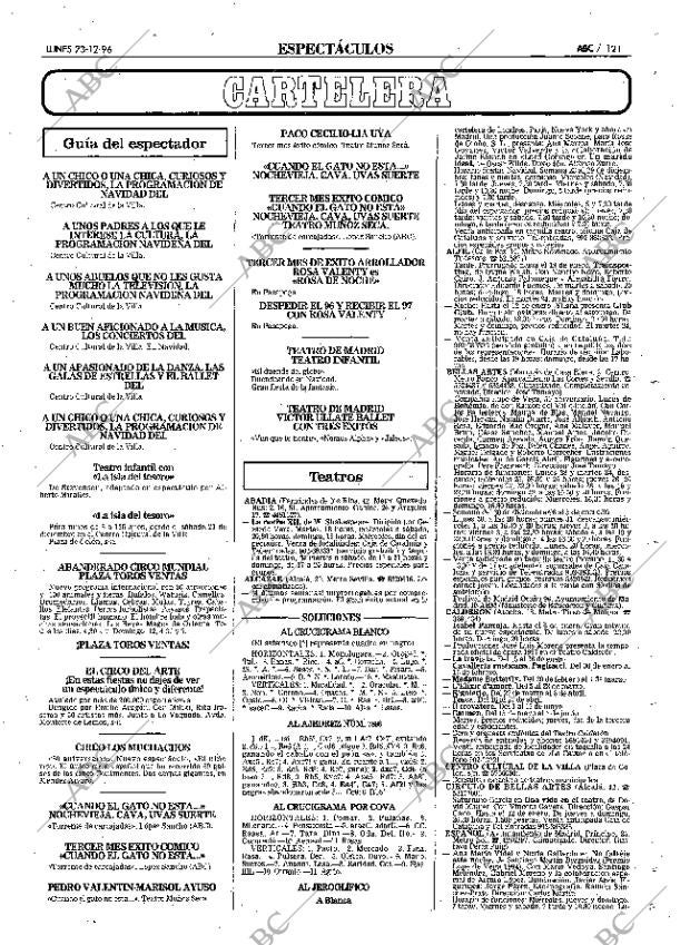 ABC MADRID 23-12-1996 página 121
