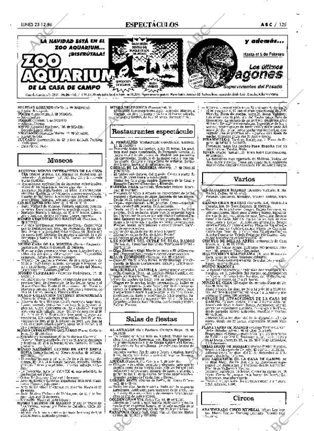 ABC MADRID 23-12-1996 página 125