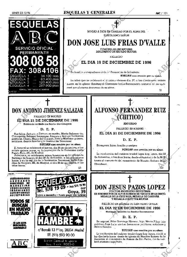 ABC MADRID 23-12-1996 página 131