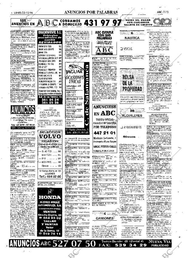 ABC MADRID 23-12-1996 página 133