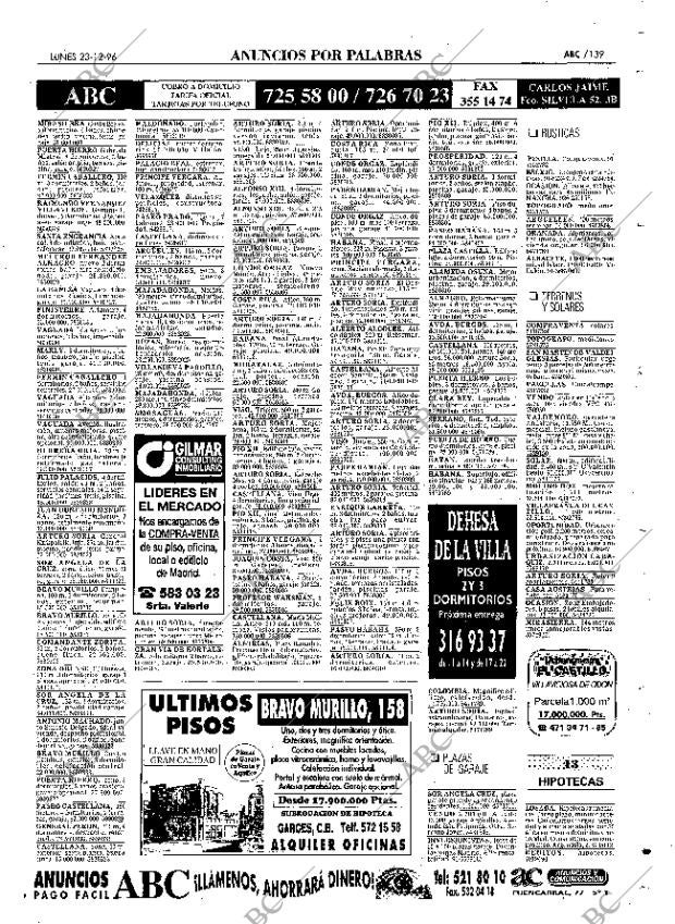 ABC MADRID 23-12-1996 página 139