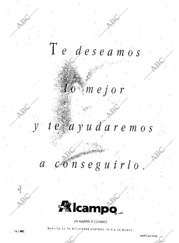 ABC MADRID 23-12-1996 página 14