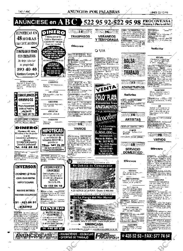 ABC MADRID 23-12-1996 página 140