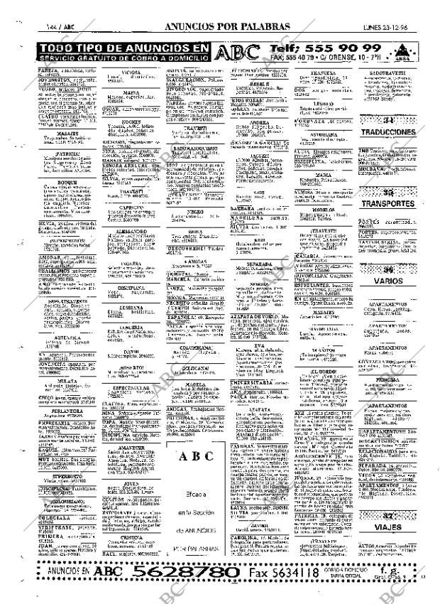 ABC MADRID 23-12-1996 página 144