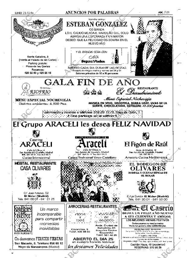 ABC MADRID 23-12-1996 página 151
