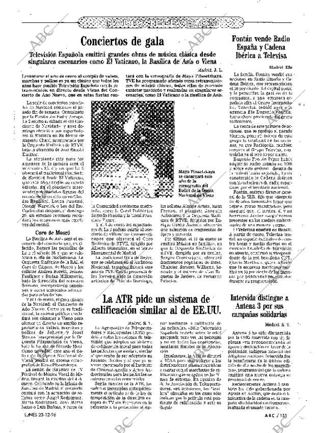 ABC MADRID 23-12-1996 página 155