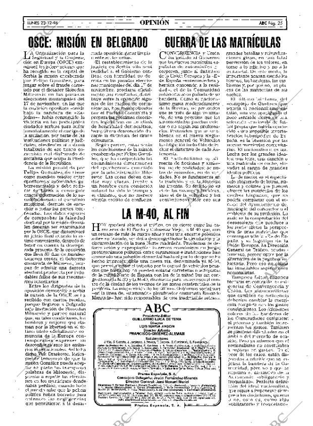 ABC MADRID 23-12-1996 página 25