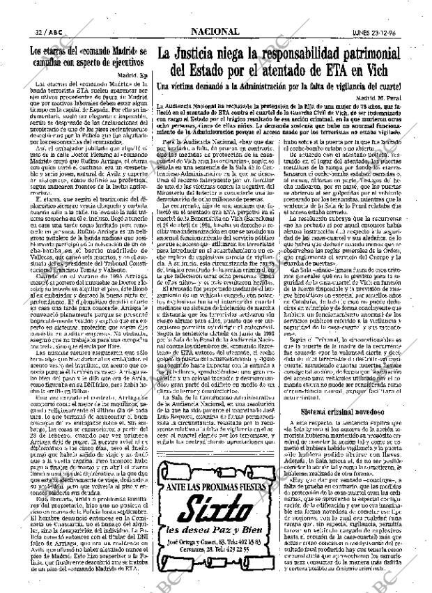 ABC MADRID 23-12-1996 página 32