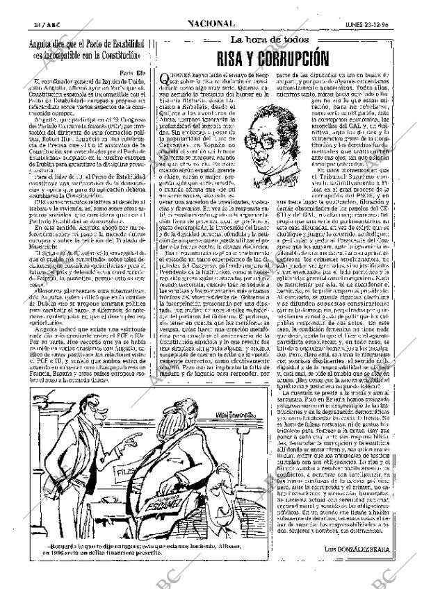 ABC MADRID 23-12-1996 página 38
