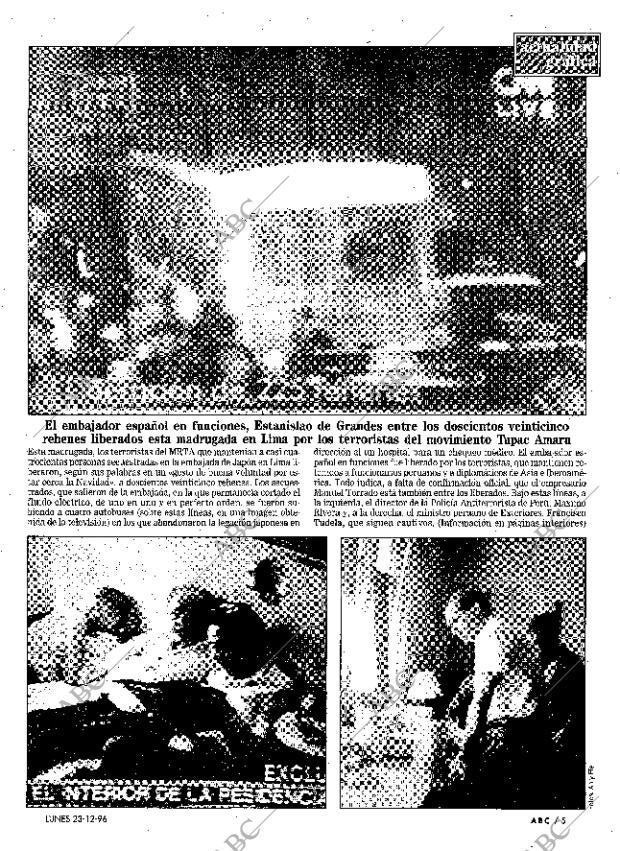 ABC MADRID 23-12-1996 página 5
