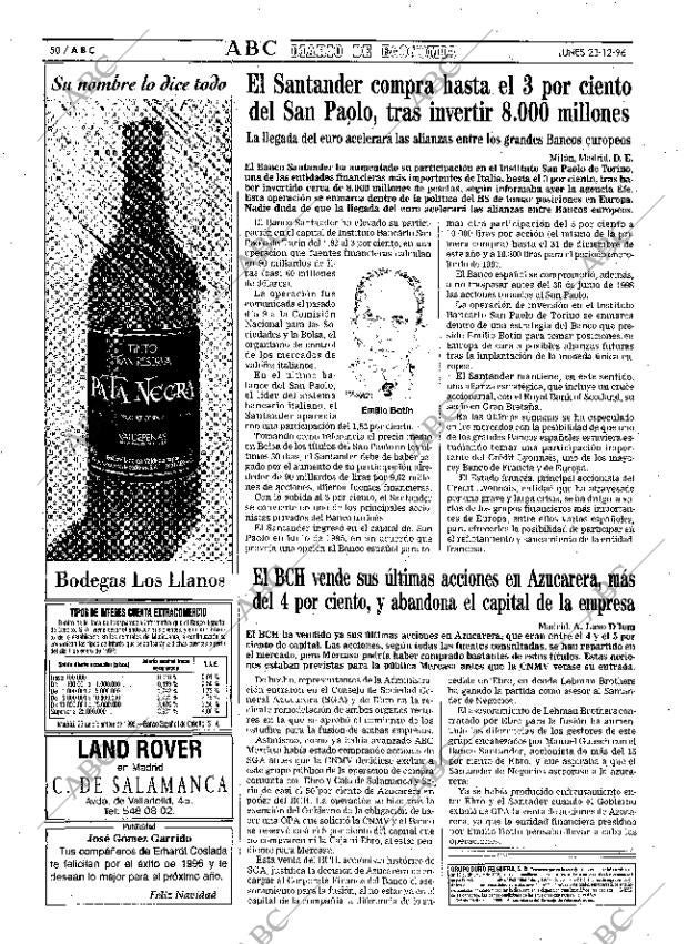 ABC MADRID 23-12-1996 página 50