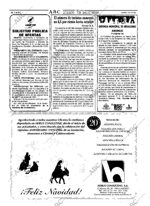 ABC MADRID 23-12-1996 página 56