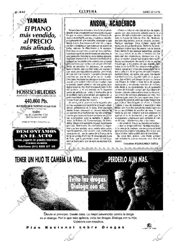 ABC MADRID 23-12-1996 página 60