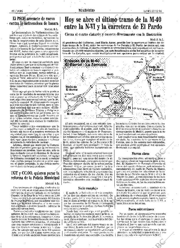 ABC MADRID 23-12-1996 página 68