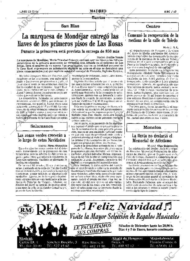 ABC MADRID 23-12-1996 página 69