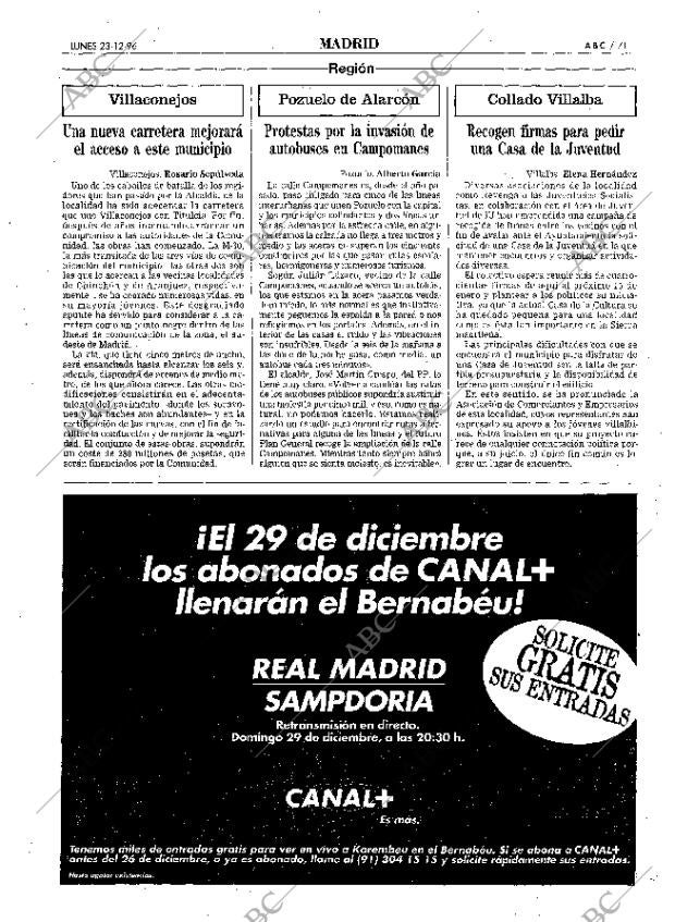 ABC MADRID 23-12-1996 página 71