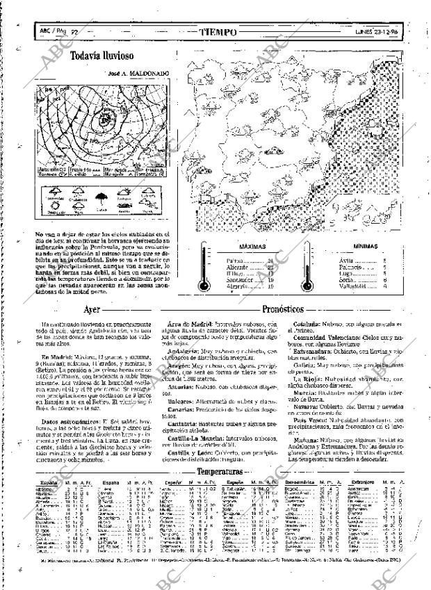 ABC MADRID 23-12-1996 página 92