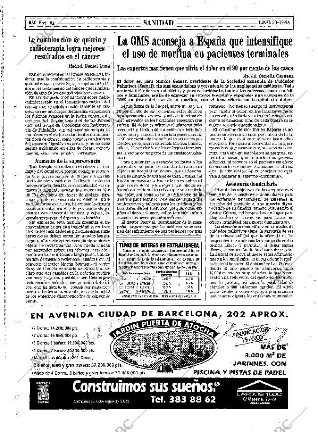 ABC MADRID 23-12-1996 página 94