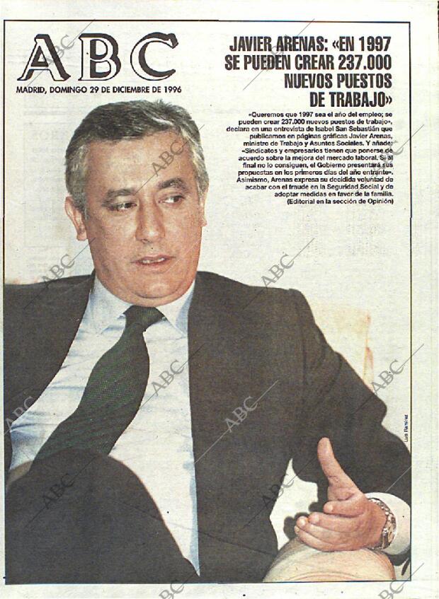 ABC MADRID 29-12-1996 página 1