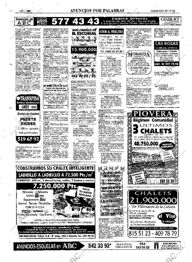 ABC MADRID 29-12-1996 página 108