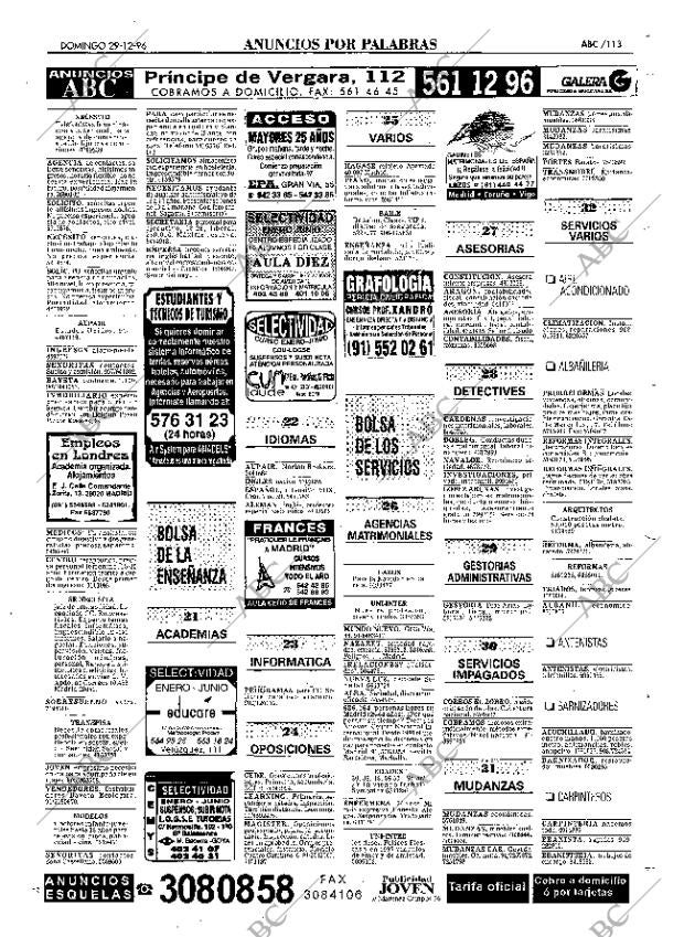 ABC MADRID 29-12-1996 página 113