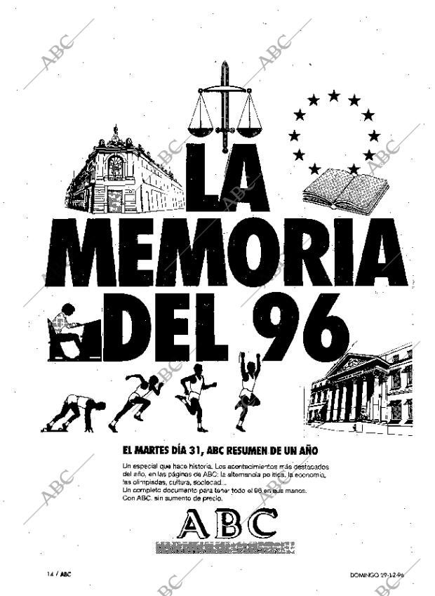 ABC MADRID 29-12-1996 página 14