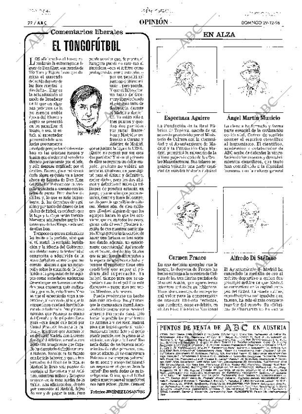 ABC MADRID 29-12-1996 página 22