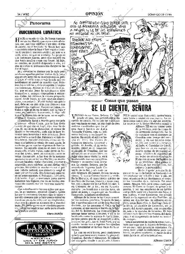 ABC MADRID 29-12-1996 página 24