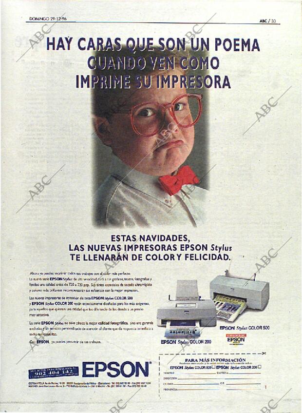 ABC MADRID 29-12-1996 página 33