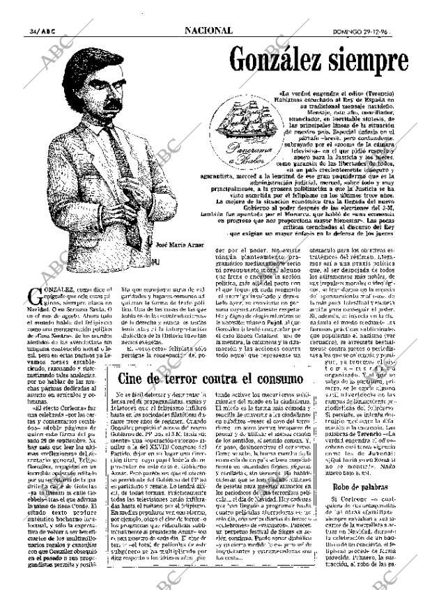 ABC MADRID 29-12-1996 página 34