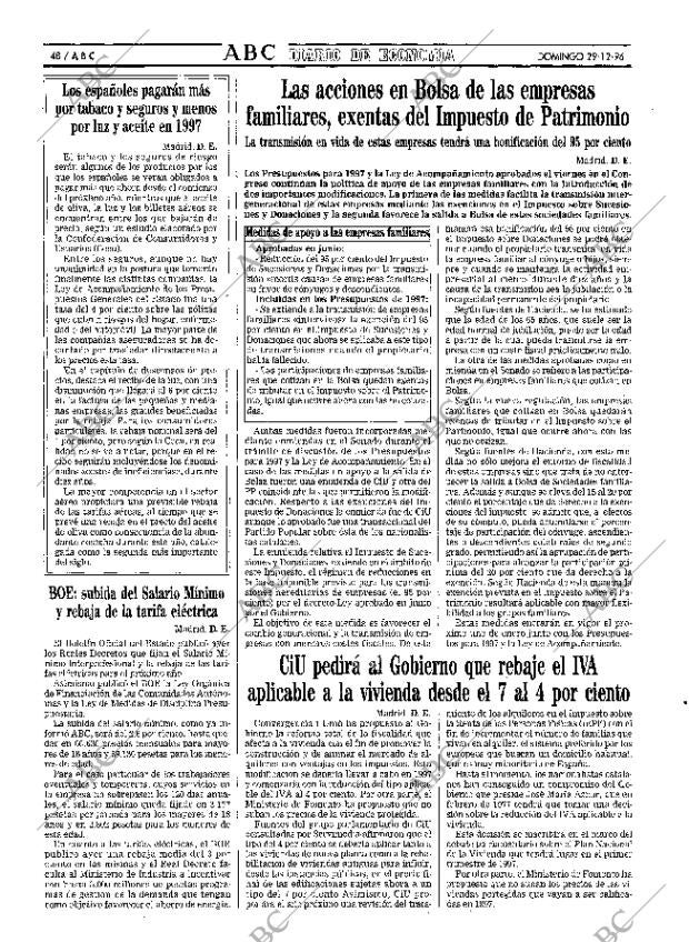 ABC MADRID 29-12-1996 página 48