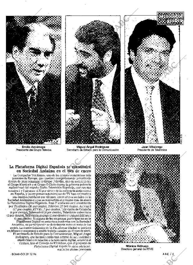 ABC MADRID 29-12-1996 página 5