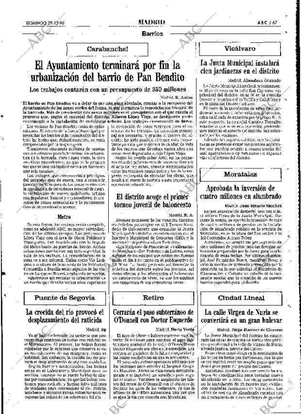 ABC MADRID 29-12-1996 página 67
